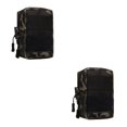 thumbnail image 4 of Greeniant Bolso de hombro impermeable de nailon de gran capacidad, paquete de pecho Unisex a prueba de polvo, accesorios para ciclismo, bolso cruzado, camuflaje negro 2piezas Greeniant CBP361875, 4 of 6