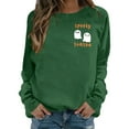 thumbnail image 2 of Spooky Season Halloween Sweatshirts for Women 2025 Long Sleeve Crewneck Cute Ghost Graphic Sweatshirt Pullover Tops, 2 of 5