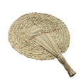thumbnail image 3 of Pack of 5 Handwoven Grass Fans - , Unique Design for Home or Outdoor Use (As Shown), 3 of 7