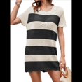 thumbnail image 1 of Traje de Baño de Ganchillo para Mujer 2025, Vestido de Punto de , Ropa de Verano Albaricoque Negro XL, 1 of 10