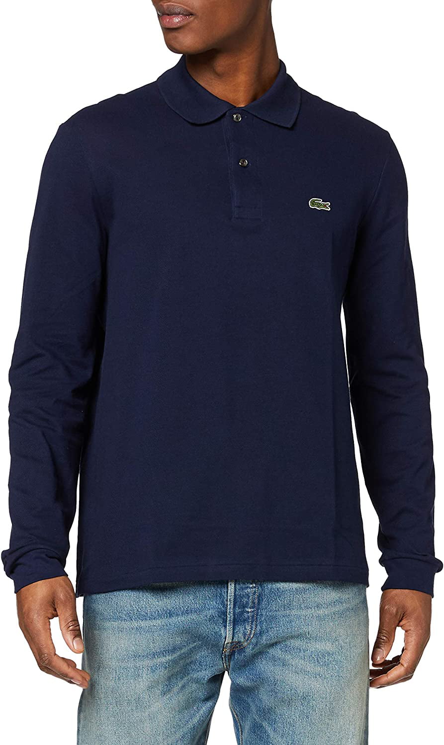 Lacoste Mens Classic Sleeve Pique Polo Shirt - Walmart.com