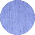 thumbnail image 1 of Ahgly Company Indoor Round Abstract Blue Contemporary Area Rugs, 4' Round, 1 of 4