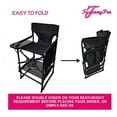 thumbnail image 2 of TuscanyPro Portable Big Daddy Heavy-Duty Tall Director Chair with Storage Cart - 29 Inch Seat Height, 2 of 7