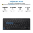 thumbnail image 4 of Teclado inalámbrico OMOTON 2.4G para Win 7/8/10 con USB y tipo C, 4 of 7