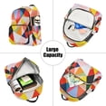 thumbnail image 5 of FORMRS Mini Backpack Purse for Women Travel Daypack Casual Shoulder Bag, Purple Triangles, 5 of 7