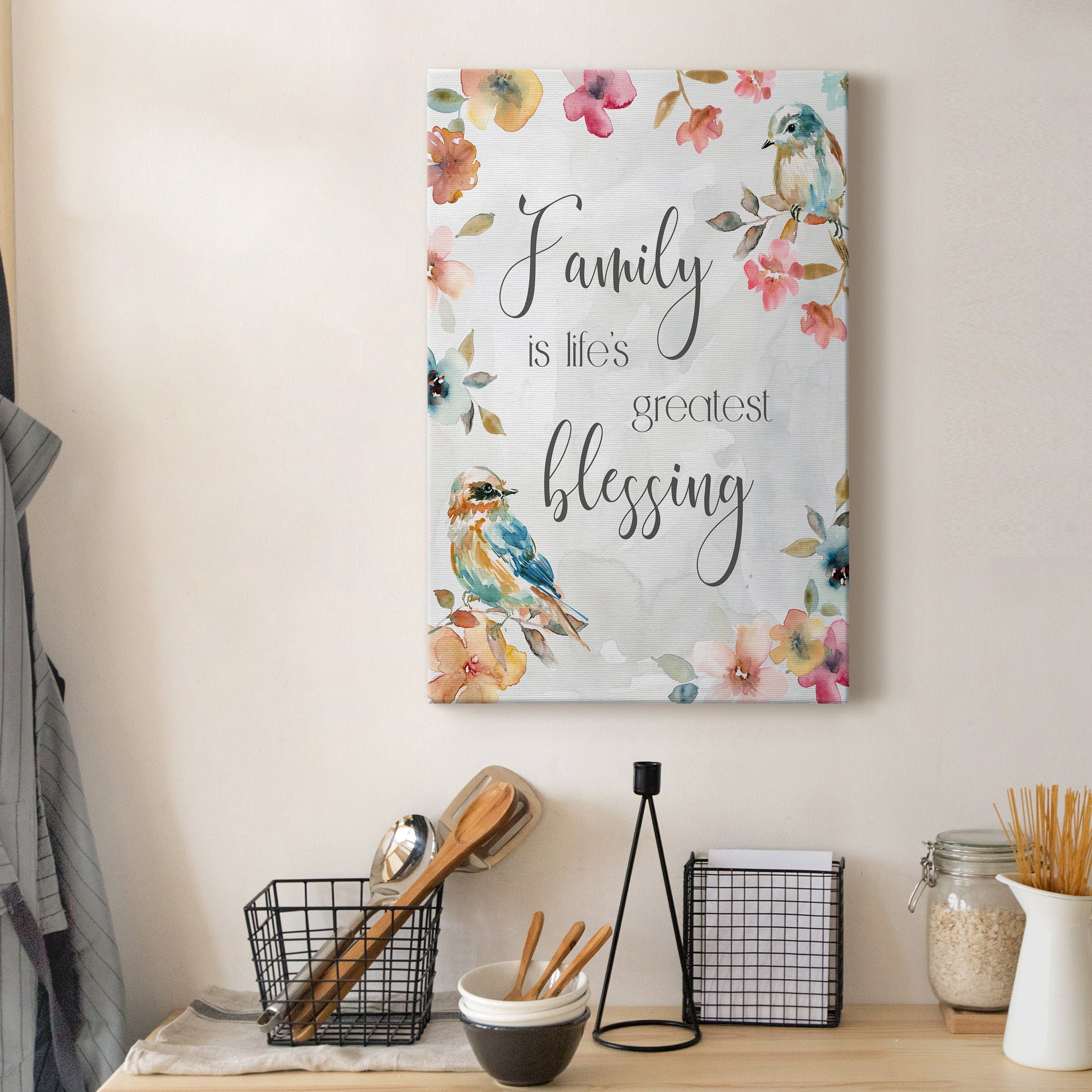 Spring Bird Blessing Premium Gallery Wrapped Canvas - Ready to Hang - 18 x 27