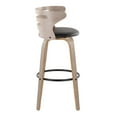 thumbnail image 5 of LumiSource Grey Cosini 30" Fixed-Height Barstool - Set of 2, 5 of 6