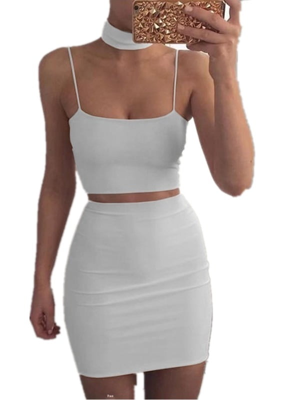 2 piece bodycon dress set