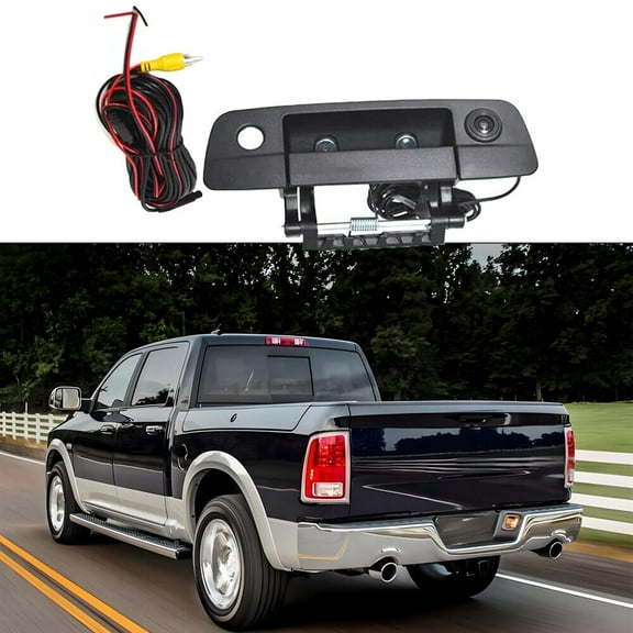 Rear tailgate latch lock handle with reverse camera suitable for Dodge for Ram 1500 2500 3500-