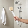 thumbnail image 6 of Long Handle Shower Brush for Back Exfoliating - Soft Bristle Bath Brush for Body Cleansing, Daily Skin Care, and Scrubbing - Extended Reach Back Scrubber - 1 Pack, 6 of 6
