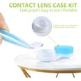 thumbnail image 4 of KISEER 24 Pack Colorful Cute Contact Lens Case Bulk Box Holder Container Soak Storage Kit (4 Color), 4 of 7