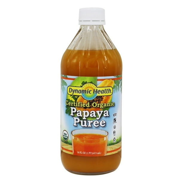 Dynamic Health Certified Organic Puree Papaya 16 fl. oz.