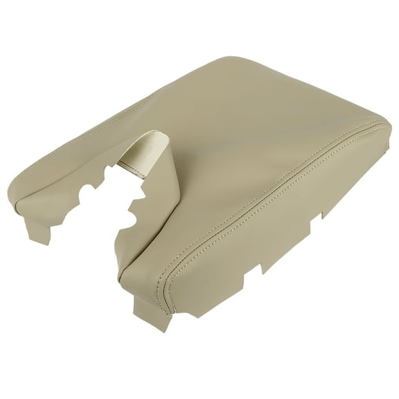 Unique Bargains Beige Center Console Cover for Acura TL 2009-2014 Armrest Cover Pad Replacement Microfiber Leather