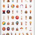thumbnail image 4 of 35pcs-50pcs Adorable Animal Stickers Funny Clown Stickers Colorful Carnival Stickers for Luggage Laptop Suitcase, 4 of 9