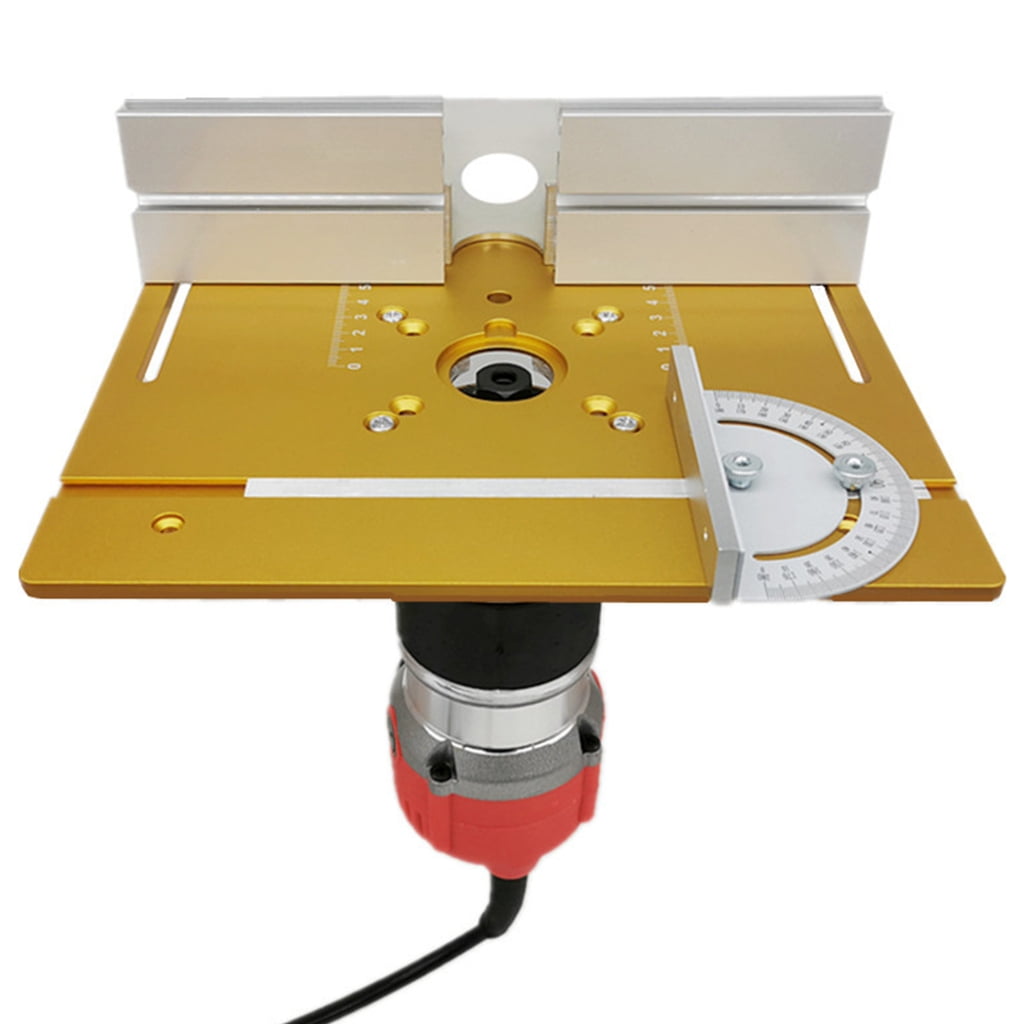 Yokua Router Table Insert Plate for Woodworking Benches Table Saw with Miter Gauge