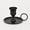 Black, variant on Vintage Candle Holders with Handles 4pcs,Gold Taper Candlestick Holder for Dining Table, Fireplace Mantel, Wedding and Home Decor