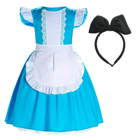 Princess(Snow,Belle,Little Mermaid,Anna,Cinderella,Rapunzel) Costume For Toddler Girls Birthday 2T-6T 18-24 Months Alice
