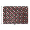 thumbnail image 5 of Dark Christmas Drink and Cookie Pattern Flannel Non Slip Door Rugs,Washable Door Mats Indoor,Decorative Door Mats,Dirt-Resistant and Absorbent Doormat for Entrance,Bedroom,Kitchen,Bathroom,23.5"x16", 5 of 5