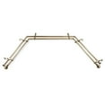 thumbnail image 2 of Brigitte 13/16" Double Bay Window curtain rod Adjustable 20"-36", 38"-72" - Antique Brass,(ABay-84-4D), 2 of 4