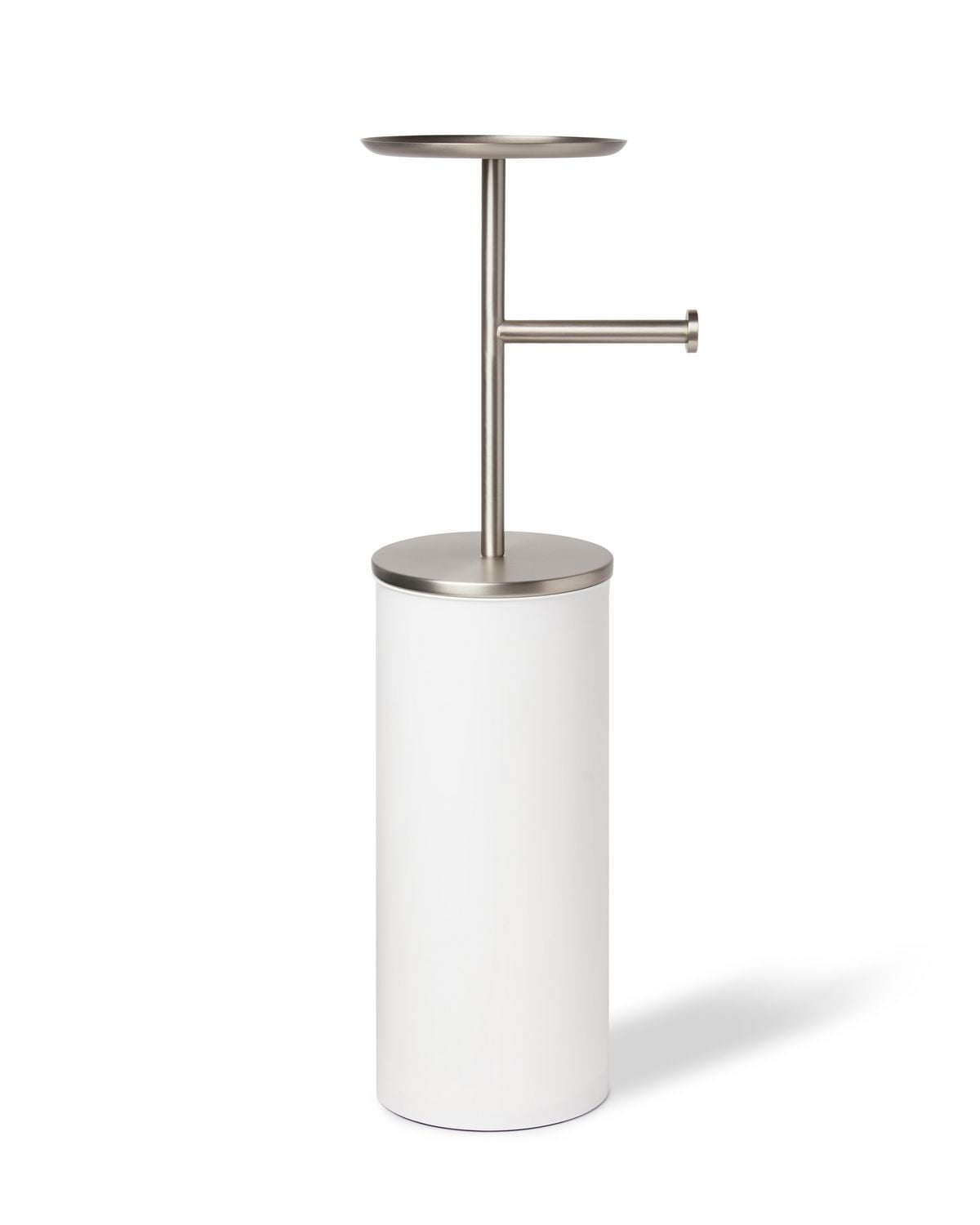 Portaloo Toilet Paper Stand White/Nickel