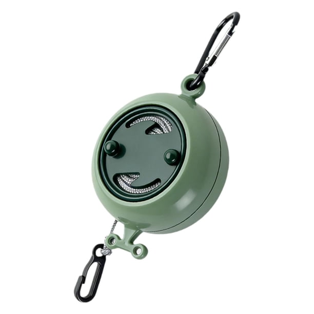 Cuerda para tender ropa al aire libre, ligera, para hoteles y camping, multifuncional. Verde