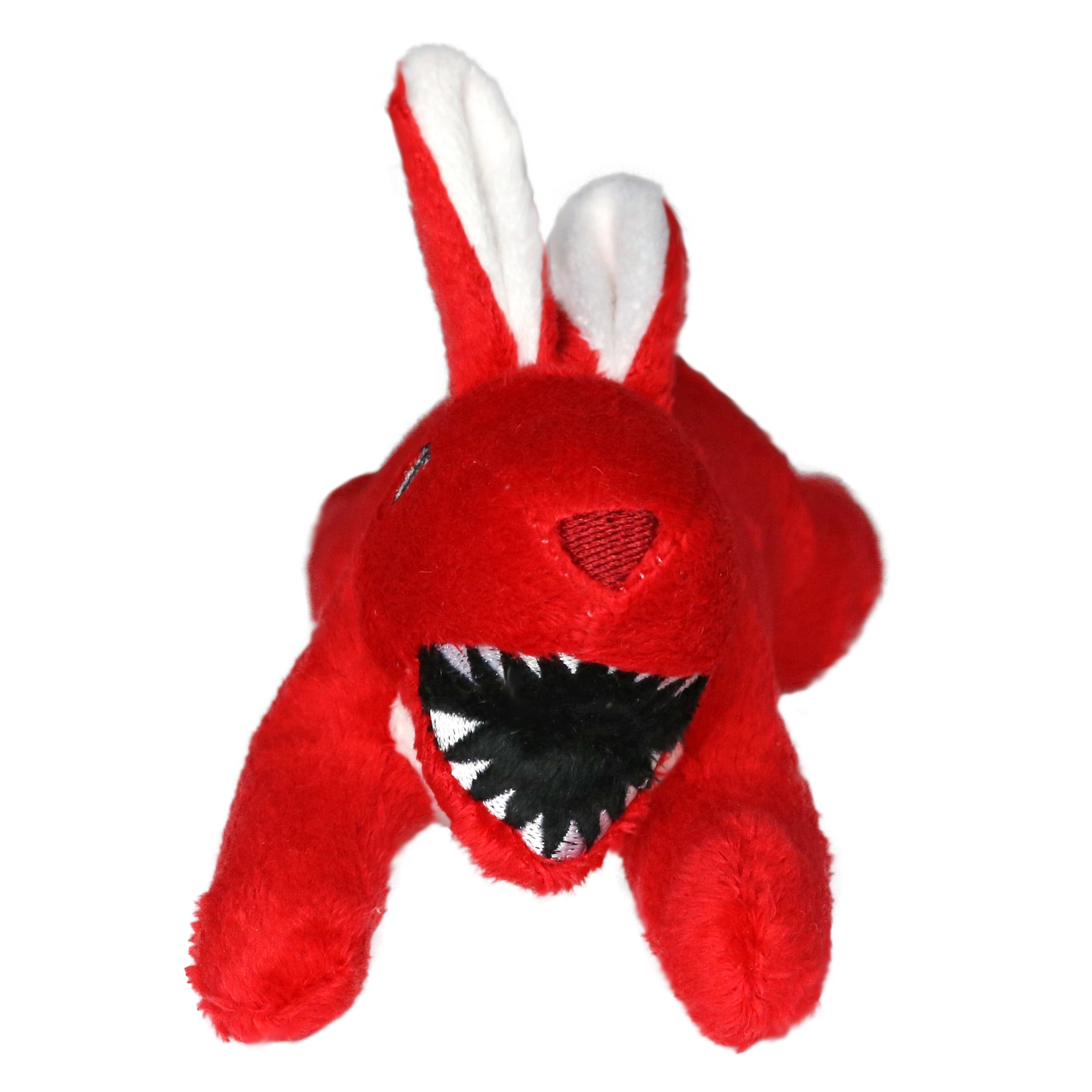 Mighty Jr Angry Animals Rabbit Durable Squeaky Plush Dog Toy, 2-Pack