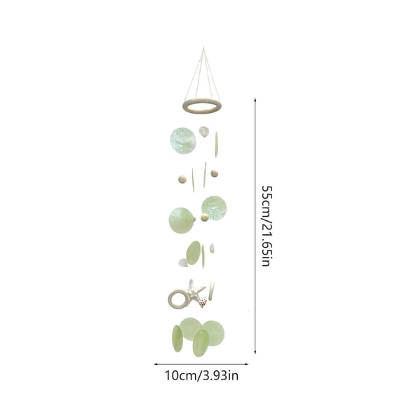 Tuscom DIY Dream Catcher Wind Chime with Shells & Beads for Kids Crafts, Handmade Bohemian Room Decor, Creative Activity Gift for Teacher's Day, Housewarming & Birthday