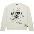 thumbnail image 2 of Women's Mitchell & Ness  Cream Oakland Raiders Throwback Logo 3.0 Pullover Sweatshirt, 2 of 3