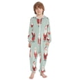 thumbnail image 2 of Vzayyk 4T-14Y Size Aviliable Cozy One-Piece Footless Sleeper Pajama Santa Claus Bearing Gifts, 2 of 8