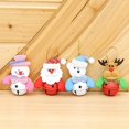 thumbnail image 2 of 4 piezas adornos para árboles de Navidad colgantes jingle bell campana decoración árbol colgantes barra de color muñeco de nieve santa claus oso alce campanas de navidad colgantes Xemadio WLJ-2434, 2 of 5