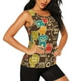 thumbnail image 2 of Fotbe Robot and Monsters Womens Loose Fit Casual Flowy Slim-Fit Tank Tops Athletic Round Neck Trendy Sleeveless Summer Tops for Gym and Yoga-, 2 of 9