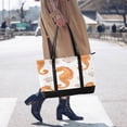 thumbnail image 4 of FORMRS Canvas Laptop Tote Bag for Women with 15.6" Computer Compartments Shoulder Handbag, Orange Seahorse, 4 of 7