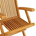 thumbnail image 5 of vidaXL Garden Chairs with Taupe Cushions 2 pcs Solid Teak Wood, 5 of 5