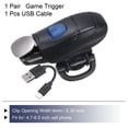 thumbnail image 3 of Disparador de juego Uxcell Controlador de juego Teclas de fuego Enlace Joystick negro con cable USB, 3 of 5