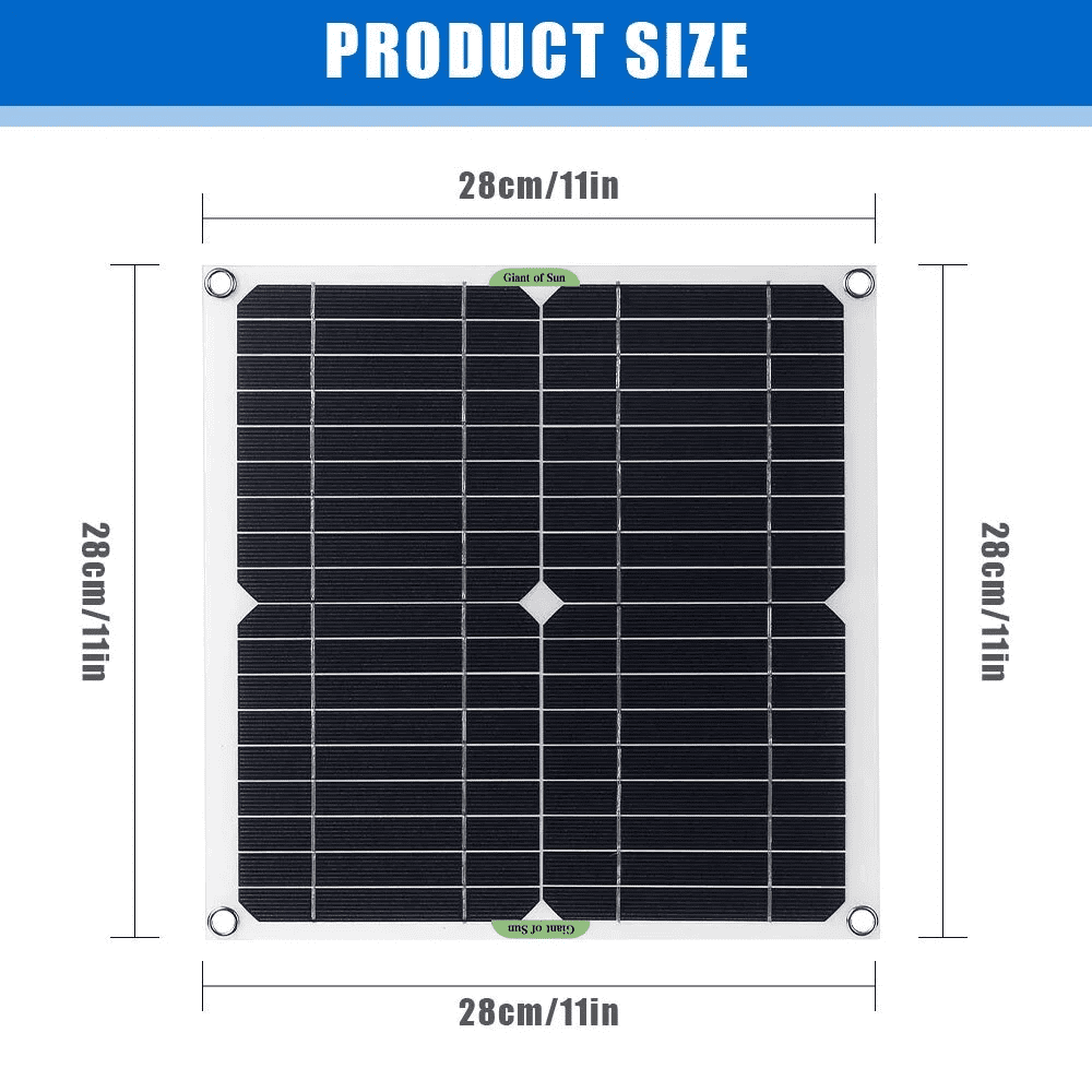 200W Solar Panel Kit, 18V 100A Solar Charge Controller Dual USB Outputs Portable Waterproof Solar Panel Set for Boat Camping Motorcycle Home Outdoor Lights RV Camera Generators