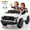 White, variant on TOKTOO 24V Ride on Car for Big Kids, 800W Powerful Wheels, Licensed Chevrolet Colorado 2 Seater Ride on Toys, Ride on Truck with Rear Storage, Electric Kids Car for Boys Girls Aged 3-8 Years, Pink
