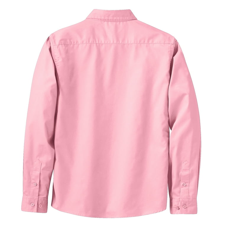 Light pink sales shirt long sleeve