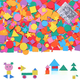 thumbnail image 1 of 1000 piezas de pegatinas de espuma autoadhesivas con forma de letras geométricas para manualidades de fiesta para niños, 1 of 3