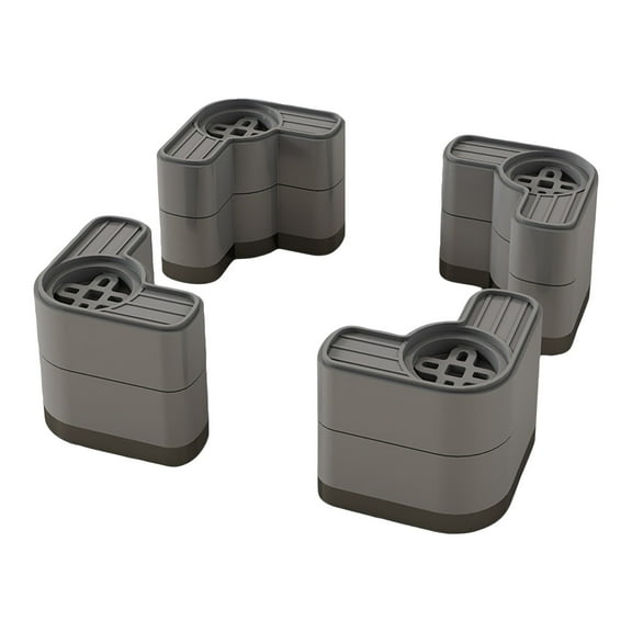 4 Pcs Washing Machine Anti Vibration Pads, Anti Slip & Noise Reduction Washer Dryer Feet Stabilizer With 3 Inch Height Increase - Universal Fit For Most Washing Machines, Dryers,
