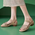 thumbnail image 3 of Rhinestones Orthopedic Walking Sandals for Women Sparkly Glitter Fashion Chunky High Heel Ankle Strap Summer Sandals, 3 of 7