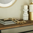 thumbnail image 2 of 18" x 2" Gold Aluminum Chain Sculpture, by CosmoLiving by Cosmopolitan, 2 of 7
