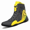 thumbnail image 2 of New Men's High-Top Breathable Lightweight Cushioned Wrestling Shoes Non-Slip Durable Boxing Shoes, 2 of 7