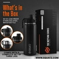 thumbnail image 2 of Squatz 40 Oz Neptune Series Steel Water Bottle, Stainless Double Wall Vacuum Insulated Flask, 2 of 7