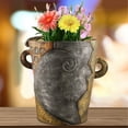 thumbnail image 4 of Abstract Rainbow Head Shaped Planter Unique Plant Pot Colorful Funny Room Decor Aesthetic Planter, 4 of 8