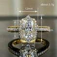 thumbnail image 2 of EOEMY Elegant Women 18K Yellow Gold Plated Rings Cubic Zirconia Party Jewelry Sz 6-10-7, 2 of 5