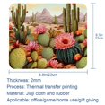 thumbnail image 5 of Cactus Mousepad 8.3x9.8 Inch Square Non-Slip Rubber Bottom Printed Desk Mat - Suitable for Office and Gaming, 5 of 6