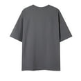 thumbnail image 3 of ZCFZJW Cool T-Shirts for Men Big and Tall Regular Fit Casual Summer Short Sleeve Solid Color Crew Neck Basic Workout Tees Shirt Oversized Baggy Pullover Tops Dark Gray XXXXXL, 3 of 3