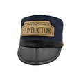 thumbnail image 4 of Nicky Bigs Novelties Child Deluxe Navy Blue Conductor Hat for Kids Adjustable Train Engineer Cap for Costumes, Halloween, Pretend Play & Theater Classic Railway Conductor Style for Boys & Girls, 4 of 6