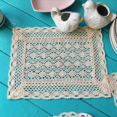 thumbnail image 1 of 4 Pcs Napperon Tricoté à la Main, Crocheté à la Main, 9.8'' Coton Plaque Tampon Isolation table Tapis Crochet Fleur Creux Rond Coussin Décoratif, 1 of 3