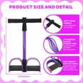 thumbnail image 2 of JJEAN-2 Pcs Fitness Resistance Bands 6 Tube Pedal Resistance Bands with Handles 8 Shaped Training Elastic Ropes Multifunction Tension Ropes for Waist Arm Shoulder Leg Back Home Workout, 2 of 2